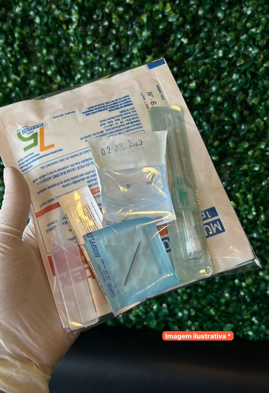 Kit pronto 04  - titânio simples  (02 furos)