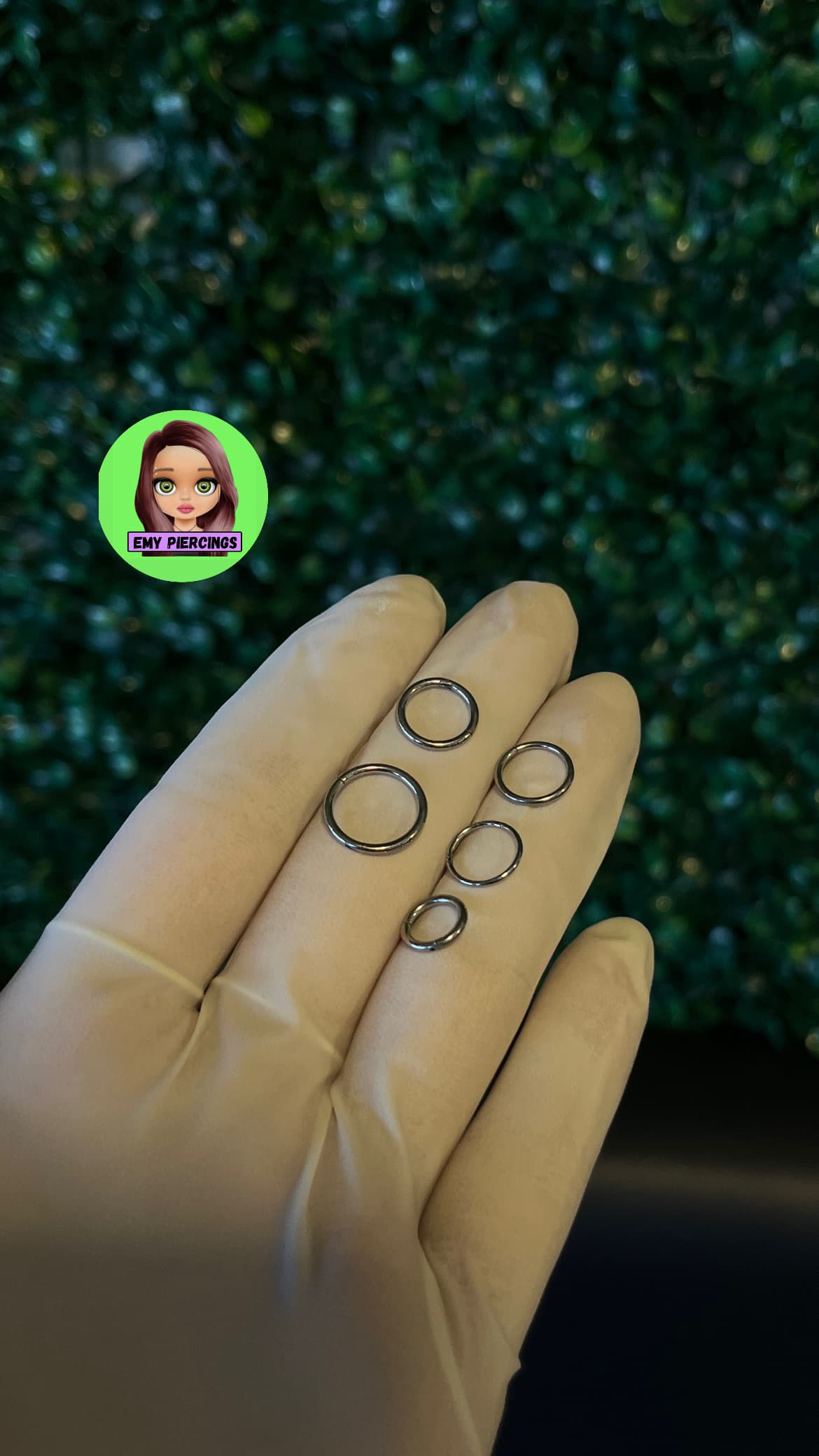 Argola clicker titânio - ESTÉRIL