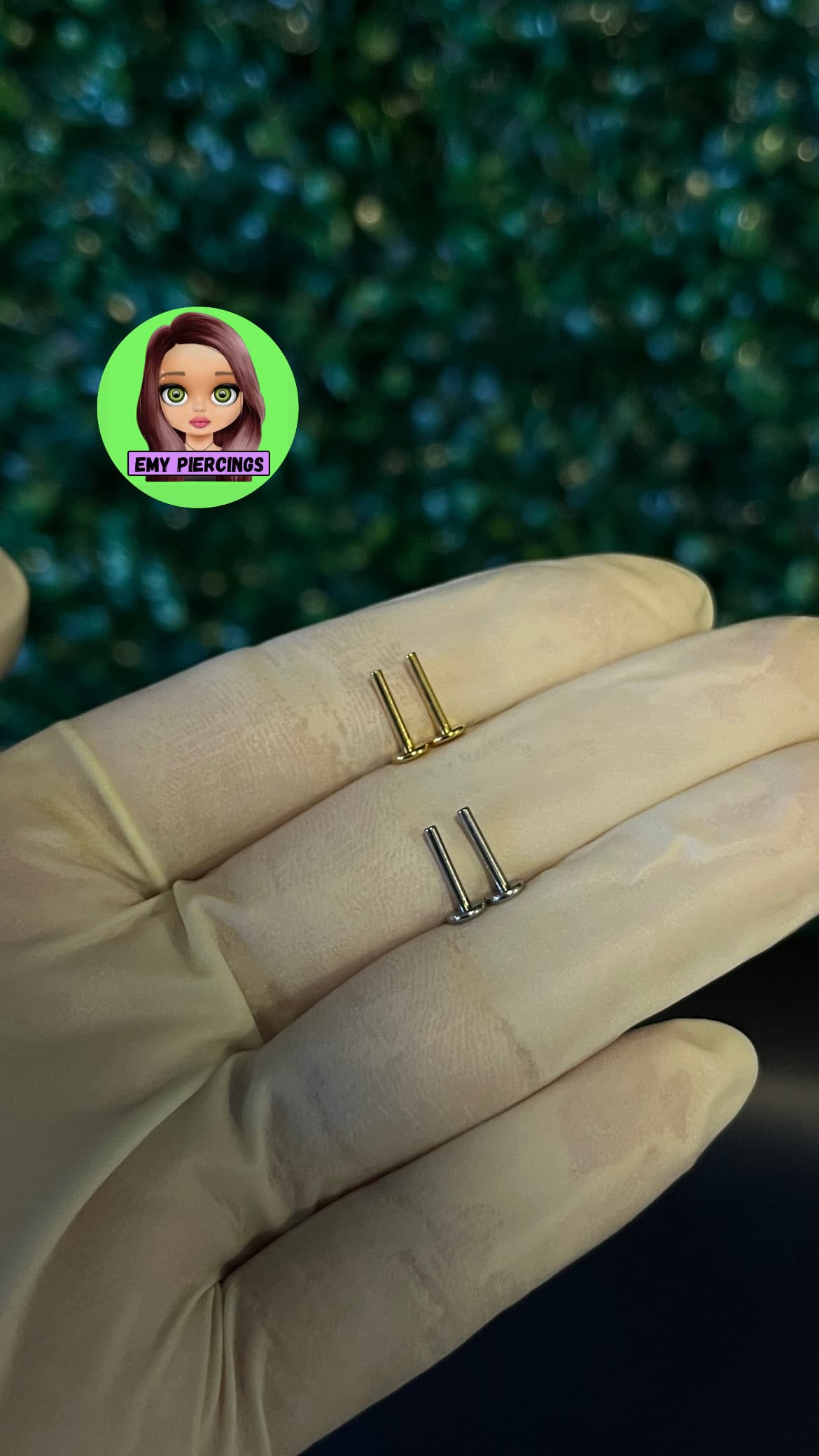 Haste labret rosca interna - NÃO ESTÉRIL